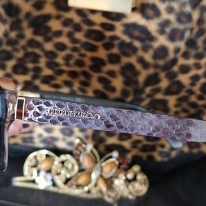 Jimmy Choo Glasses (purple snakeskin)